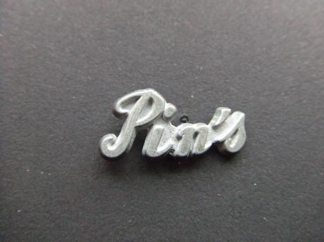 Pins zilverkleurig logo